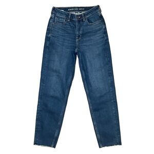 American Eagle Women's Mom Jeans Raw Edge - 6R